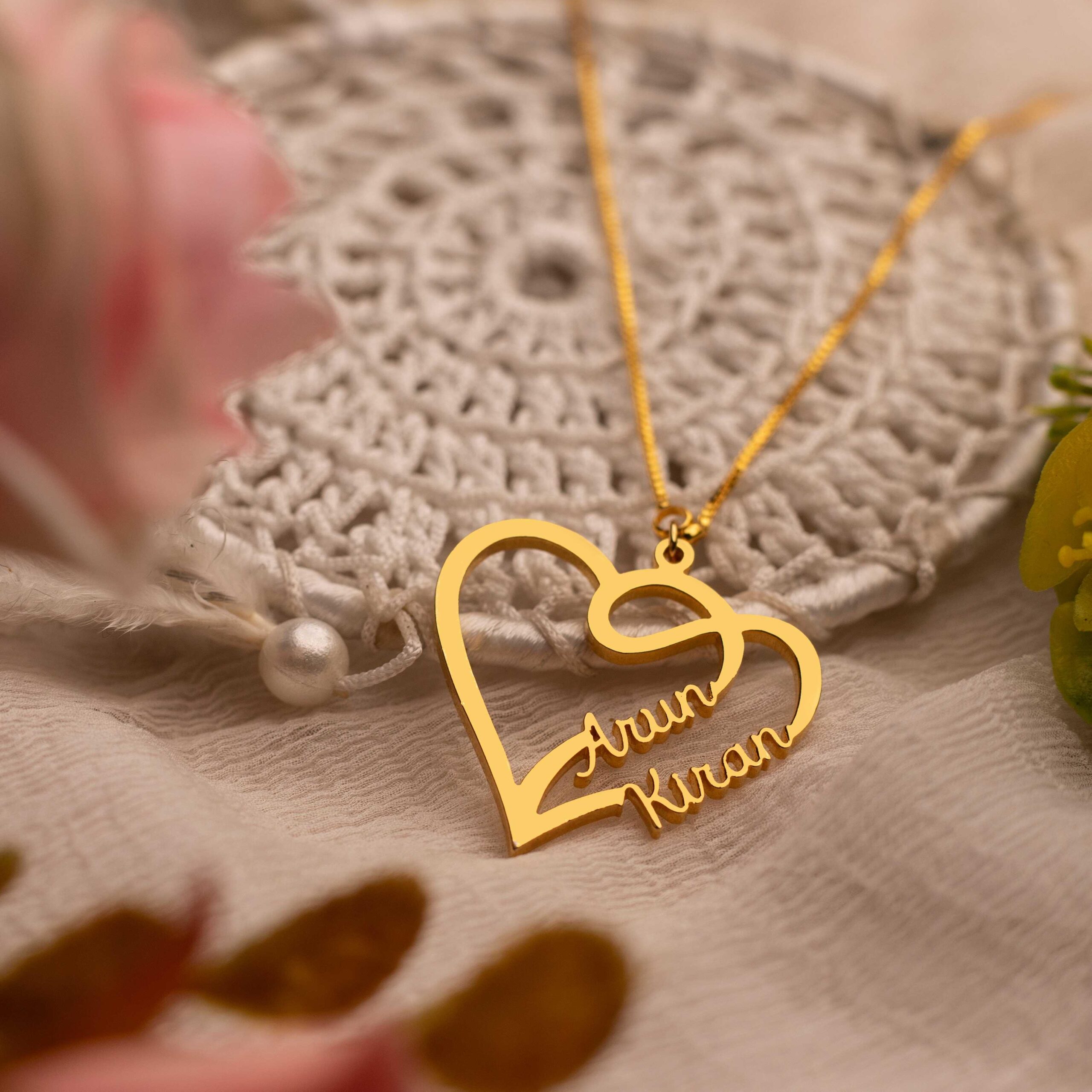 Special Love Style Couple Name Necklace