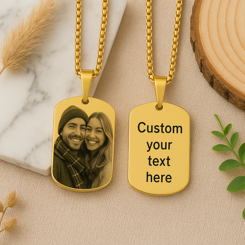 Tag Photo Necklace